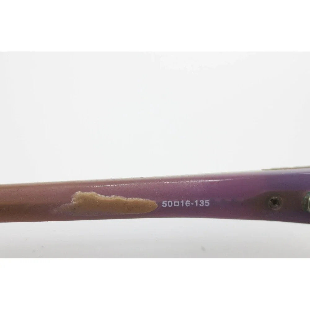Guess Eyeglasses Matte Brown Purple Cat Eye Frames 50-16-135 Designer 39134